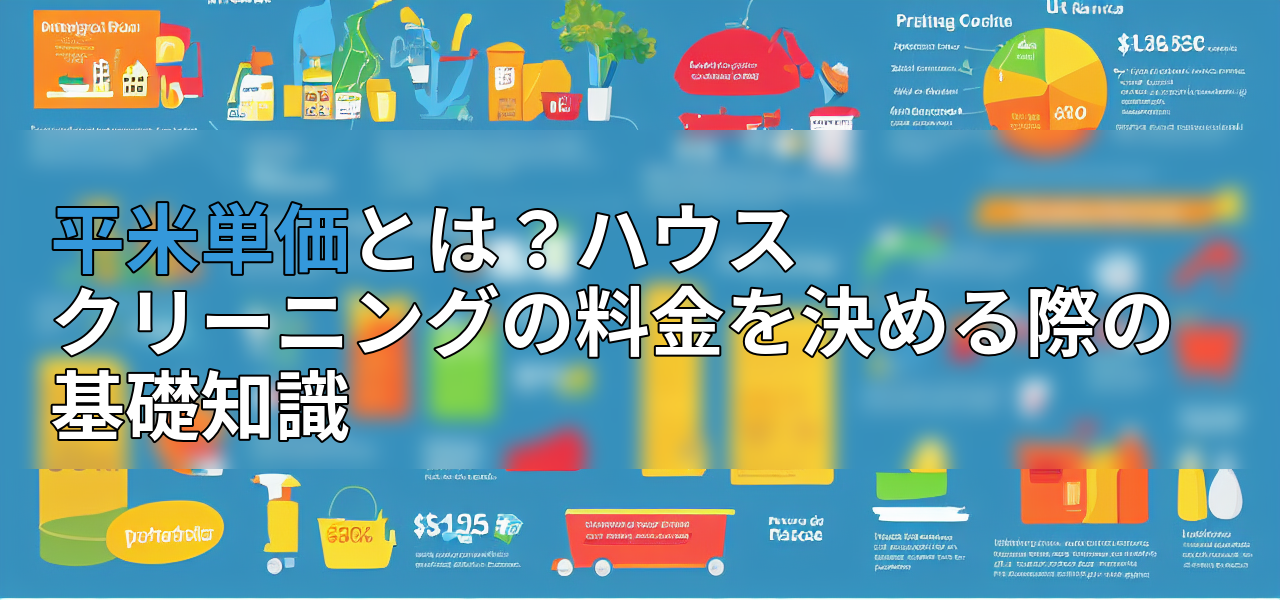 平米単価とは?ハウスクリーニングの料金を決める際の基礎知識の画像