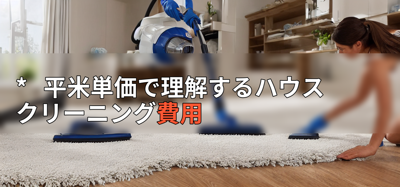 * 平米単価で理解するハウスクリーニング費用の画像