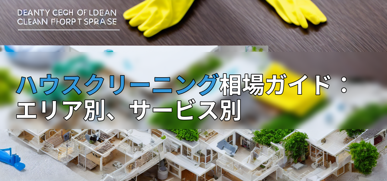 ハウスクリーニング相場ガイド:エリア別、サービス別の画像