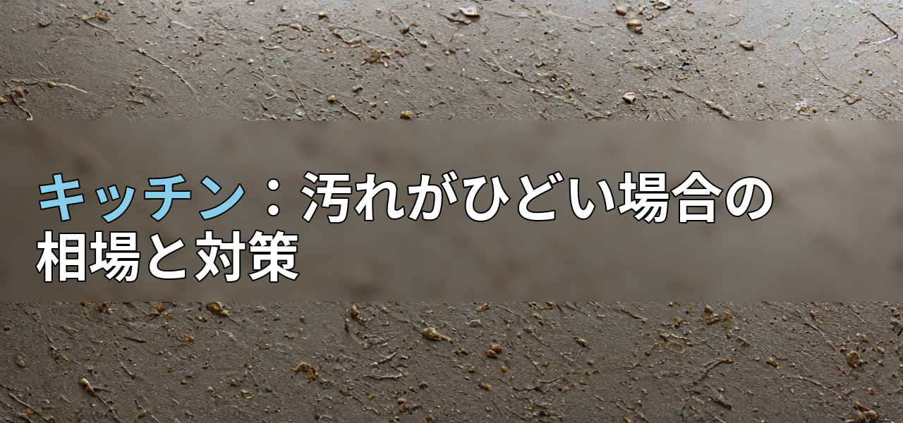 キッチン:汚れがひどい場合の相場と対策の画像