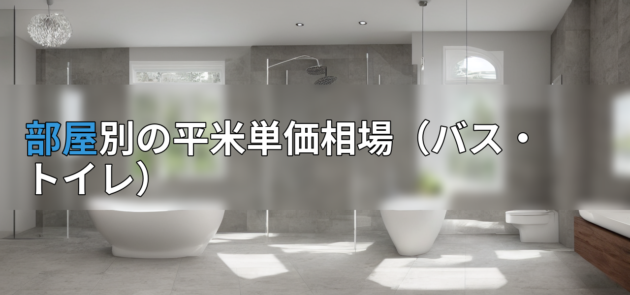 部屋別の平米単価相場(バス・トイレ)の画像
