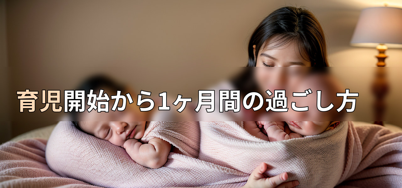 育児開始から1ヶ月間の過ごし方の画像