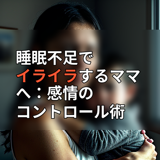 睡眠不足でイライラするママへ:感情のコントロール術の画像