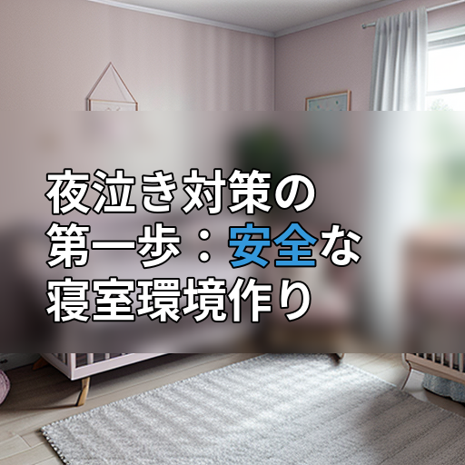 夜泣き対策の第一歩:安全な寝室環境作りの画像