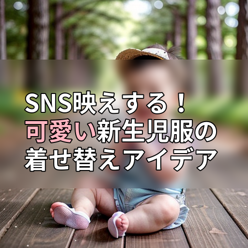 SNS映えする!可愛い新生児服の着せ替えアイデアの画像