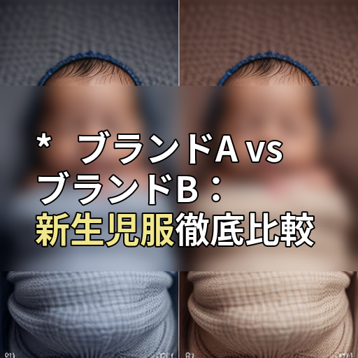 *   ブランドA vs ブランドB：新生児服徹底比較の画像