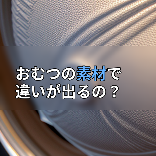 おむつの素材で違いが出るの?の画像