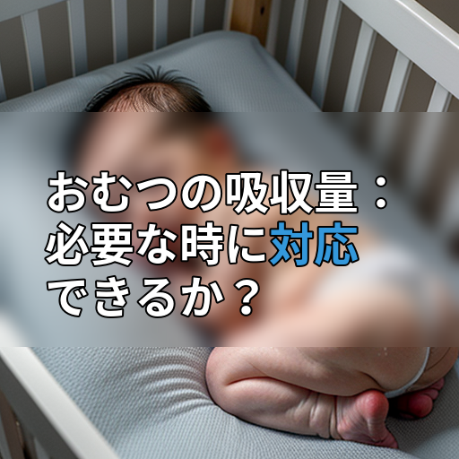 おむつの吸収量:必要な時に対応できるか?の画像