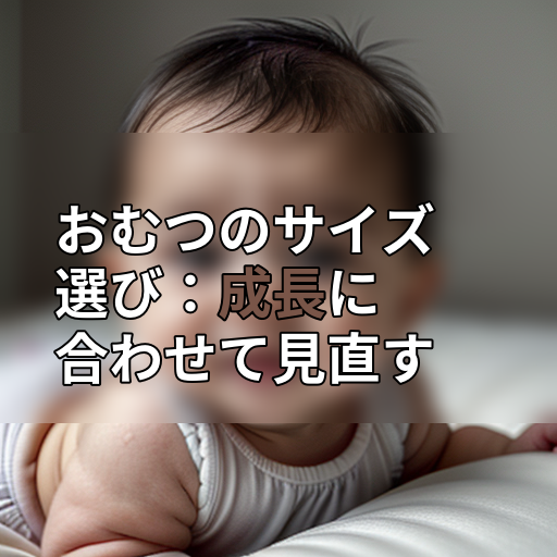 おむつのサイズ選び:成長に合わせて見直すの画像