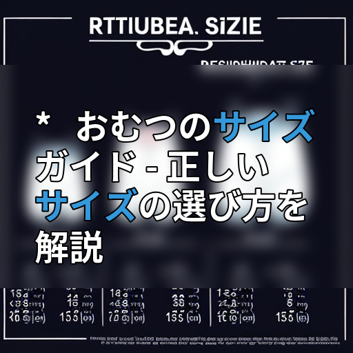 * おむつのサイズガイド - 正しいサイズの選び方を解説の画像