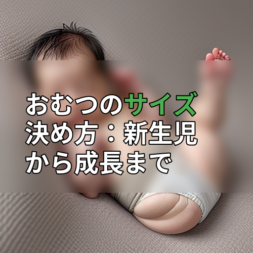 おむつのサイズ決め方:新生児から成長までの画像