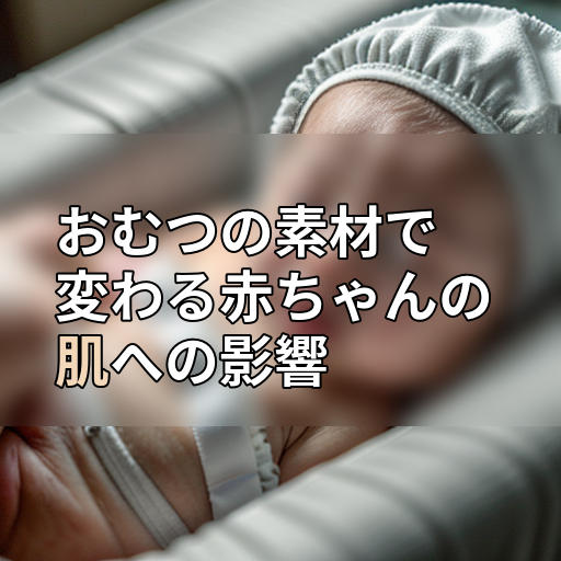 おむつの素材で変わる赤ちゃんの肌への影響の画像
