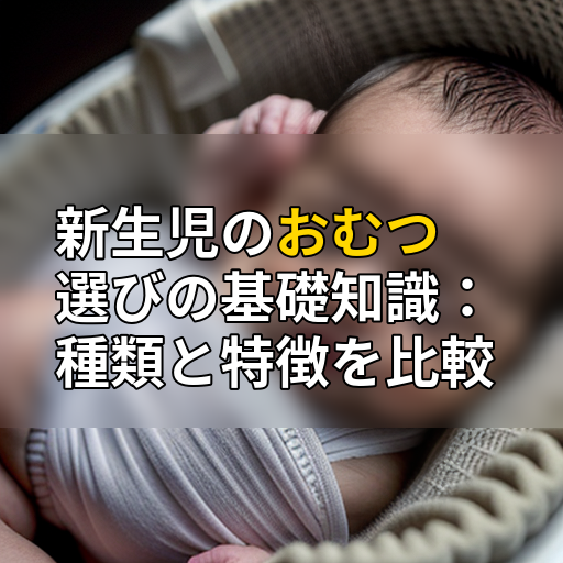 新生児のおむつ選びの基礎知識:種類と特徴を比較の画像