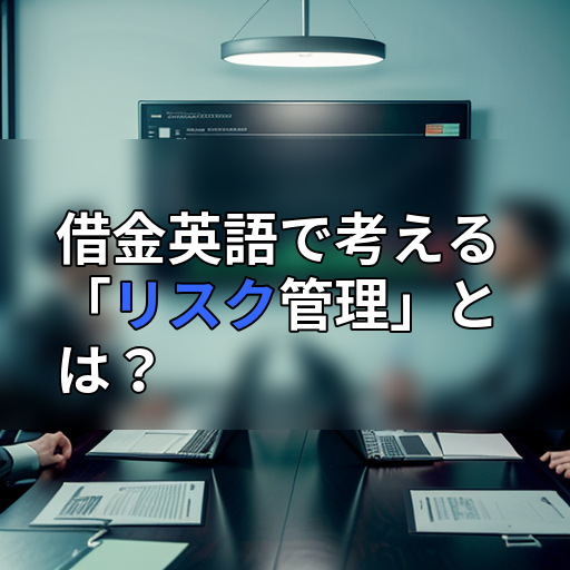 借金英語で考える「リスク管理」とは?の画像