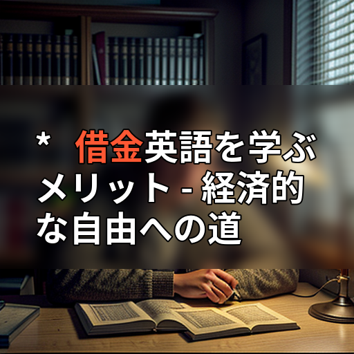* 借金英語を学ぶメリット - 経済的な自由への道の画像