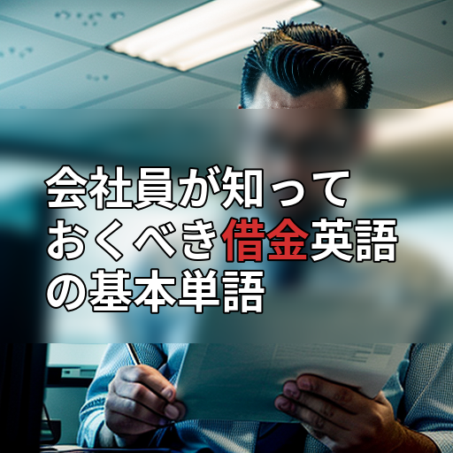 会社員が知っておくべき借金英語の基本単語の画像