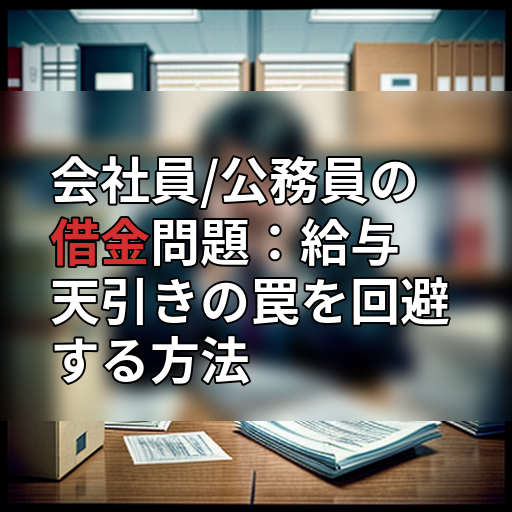 会社員/公務員の借金問題:給与天引きの罠を回避する方法の画像
