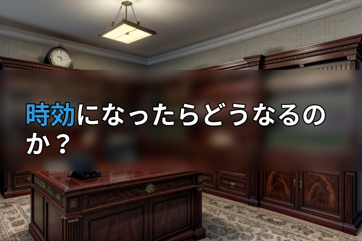 時効になったらどうなるのか?の画像