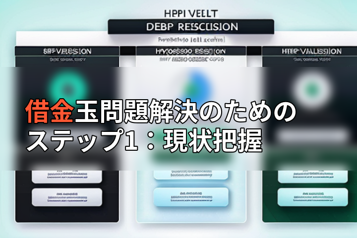 借金玉問題解決のためのステップ1:現状把握の画像