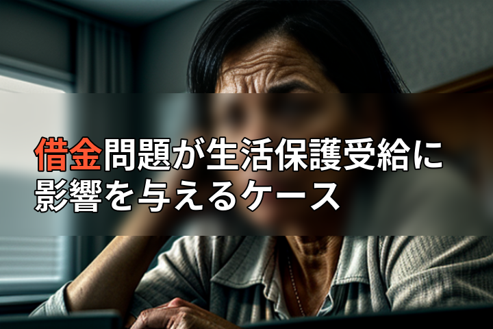 借金問題が生活保護受給に影響を与えるケースの画像