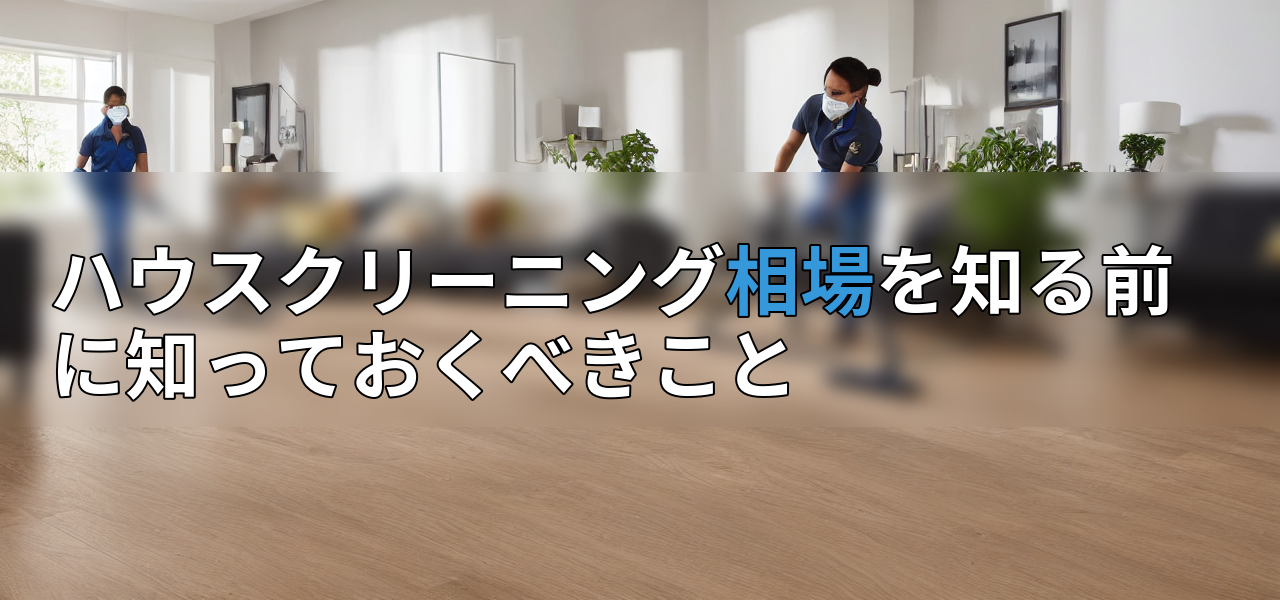 ハウスクリーニング相場を知る前に知っておくべきことの画像