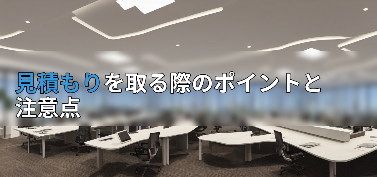 見積もりを取る際のポイントと注意点の画像