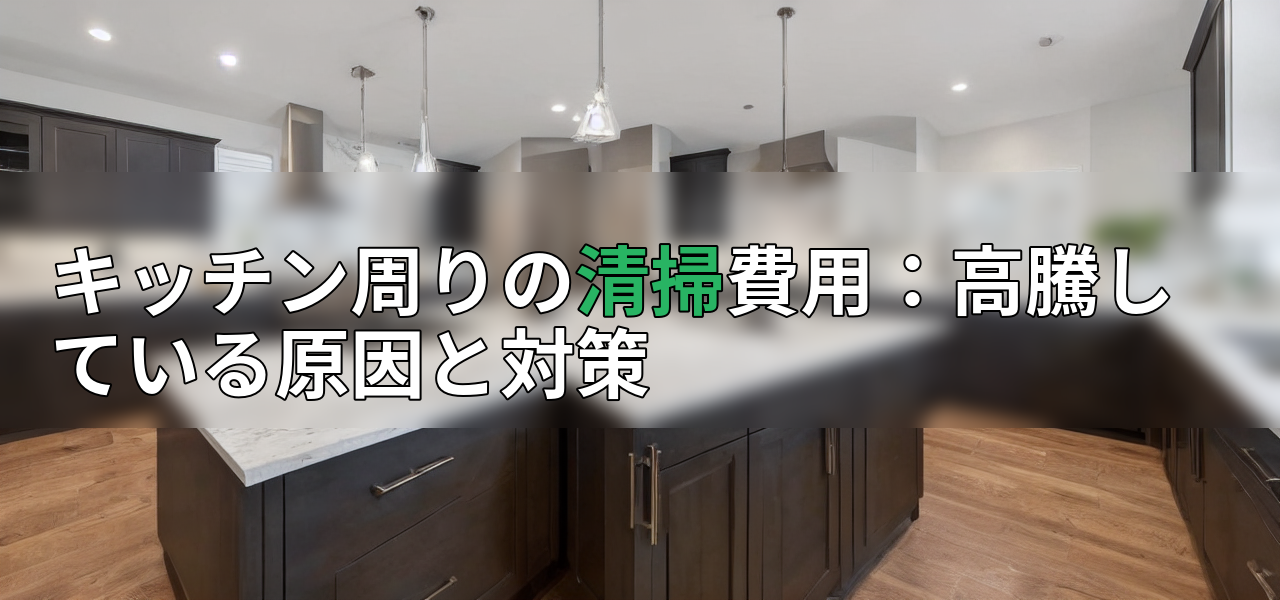 キッチン周りの清掃費用:高騰している原因と対策の画像