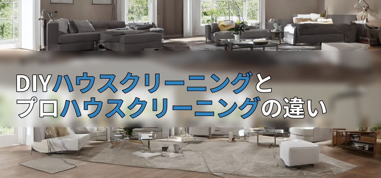 DIYハウスクリーニングとプロハウスクリーニングの違いの画像