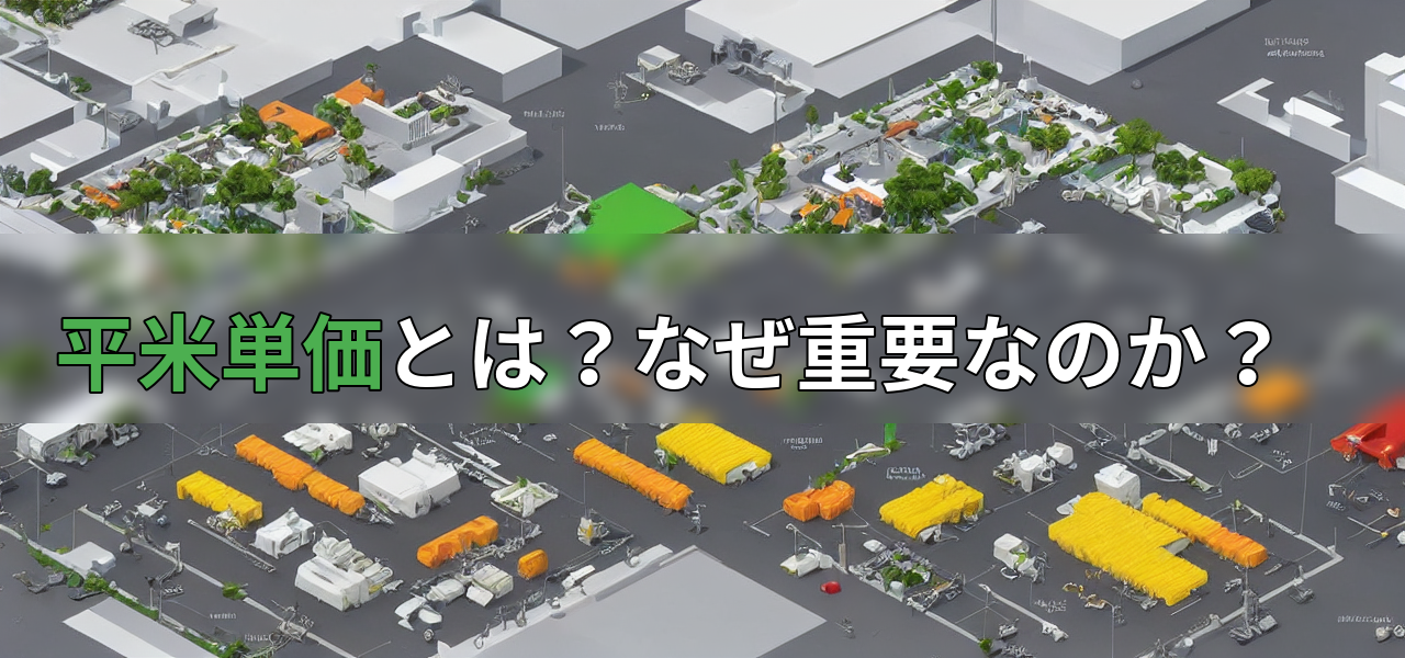 平米単価とは?なぜ重要なのか?の画像