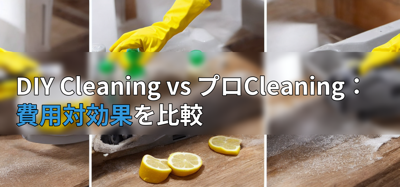 DIY Cleaning vs プロCleaning:費用対効果を比較の画像