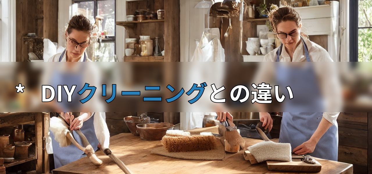* DIYクリーニングとの違いの画像