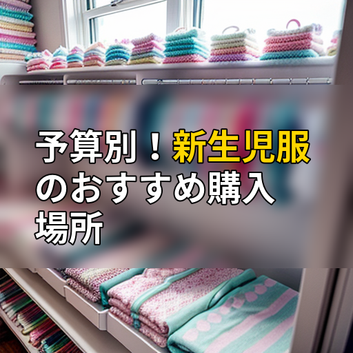 予算別!新生児服のおすすめ購入場所の画像