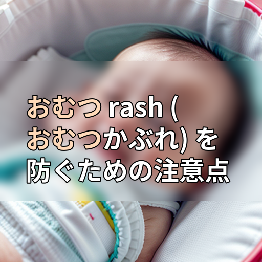 おむつ rash (おむつかぶれ) を防ぐための注意点の画像