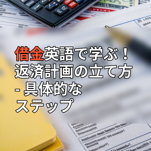 借金英語で学ぶ!返済計画の立て方 - 具体的なステップの画像