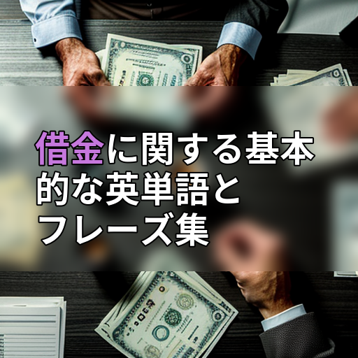 借金に関する基本的な英単語とフレーズ集の画像