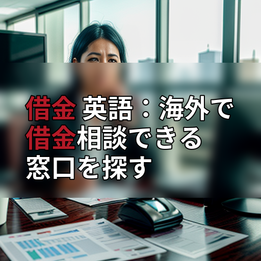 借金 英語:海外で借金相談できる窓口を探すの画像