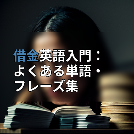 借金英語入門:よくある単語・フレーズ集の画像