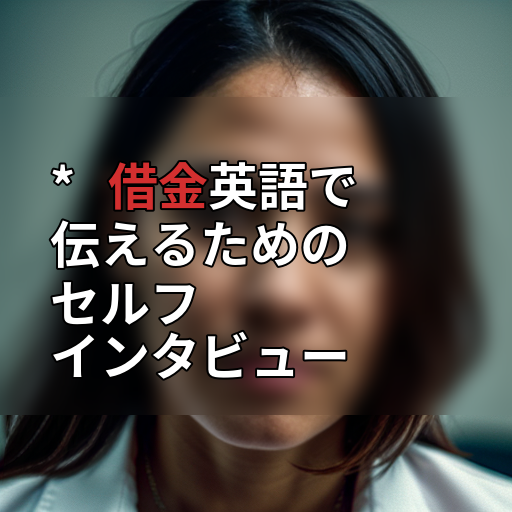 * 借金英語で伝えるためのセルフインタビューの画像