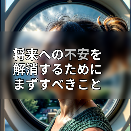 将来への不安を解消するためにまずすべきことの画像
