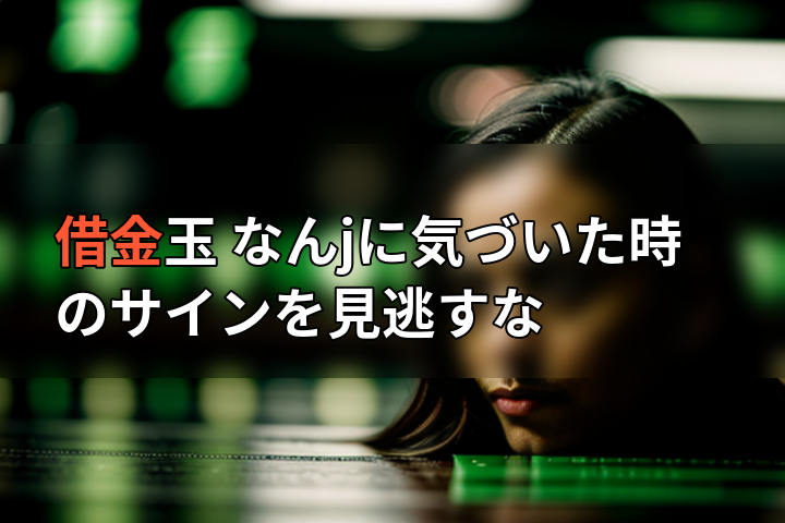 借金玉 なんjに気づいた時のサインを見逃すなの画像