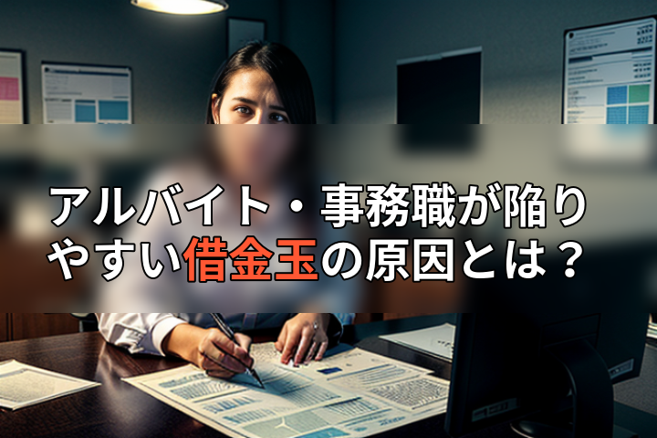アルバイト・事務職が陥りやすい借金玉の原因とは?の画像