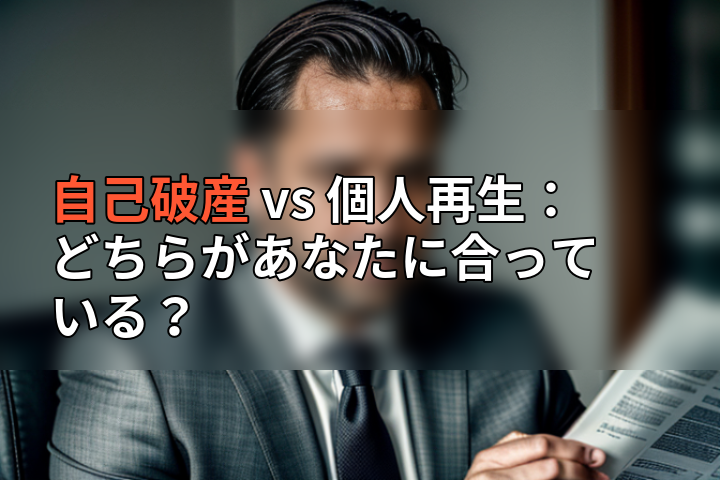 自己破産 vs 個人再生:どちらがあなたに合っている?の画像