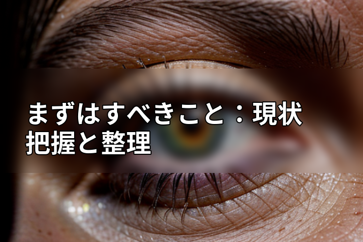 まずはすべきこと:現状把握と整理の画像