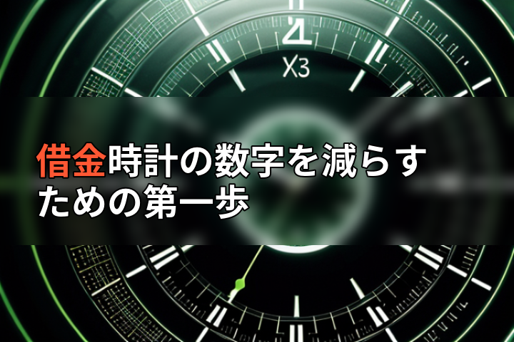 借金時計の数字を減らすための第一歩の画像