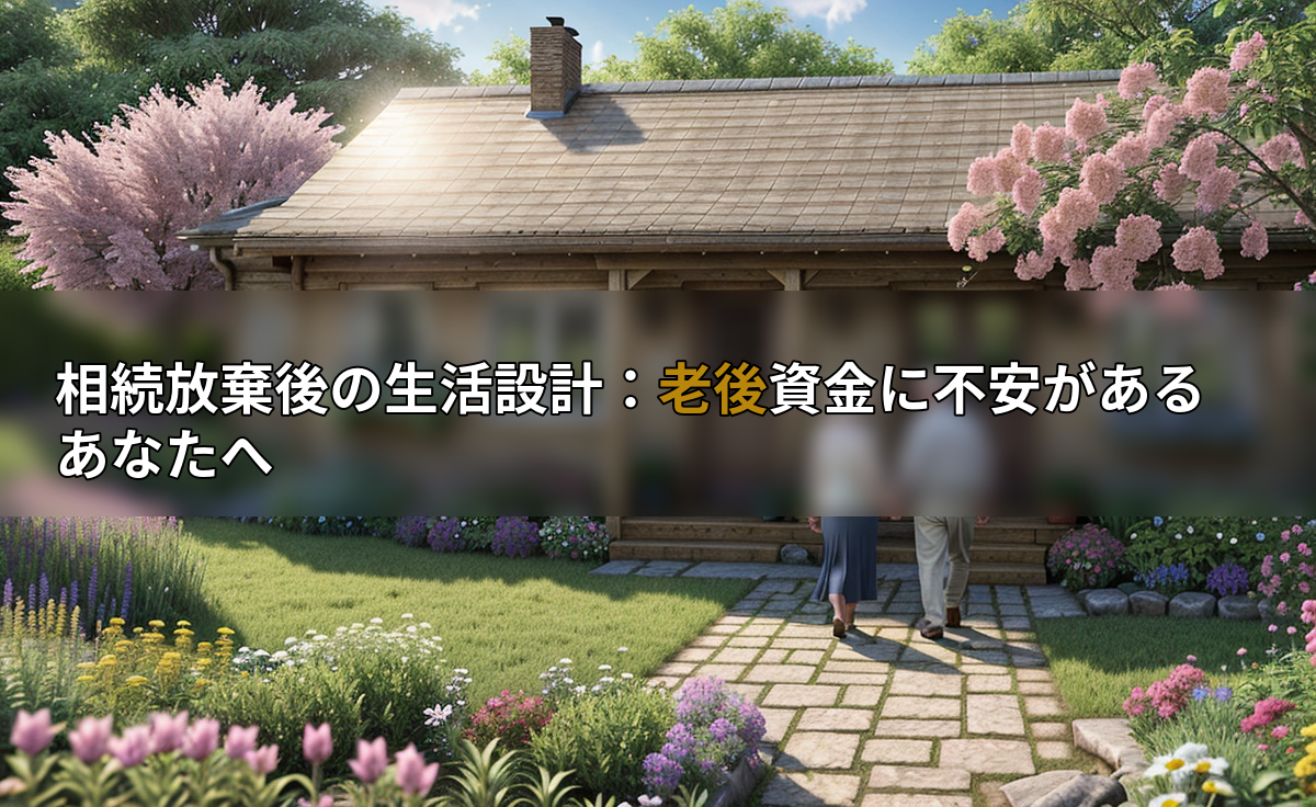 相続放棄後の生活設計:老後資金に不安があるあなたへの画像