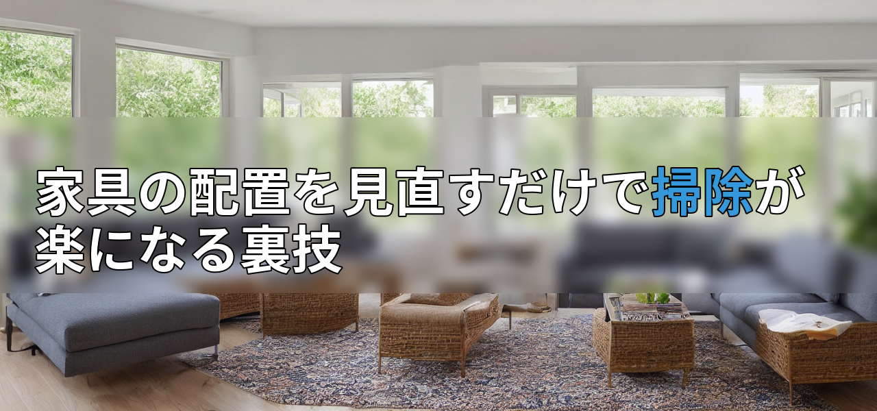 家具の配置を見直すだけで掃除が楽になる裏技の画像
