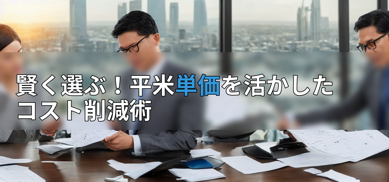 賢く選ぶ!平米単価を活かしたコスト削減術の画像