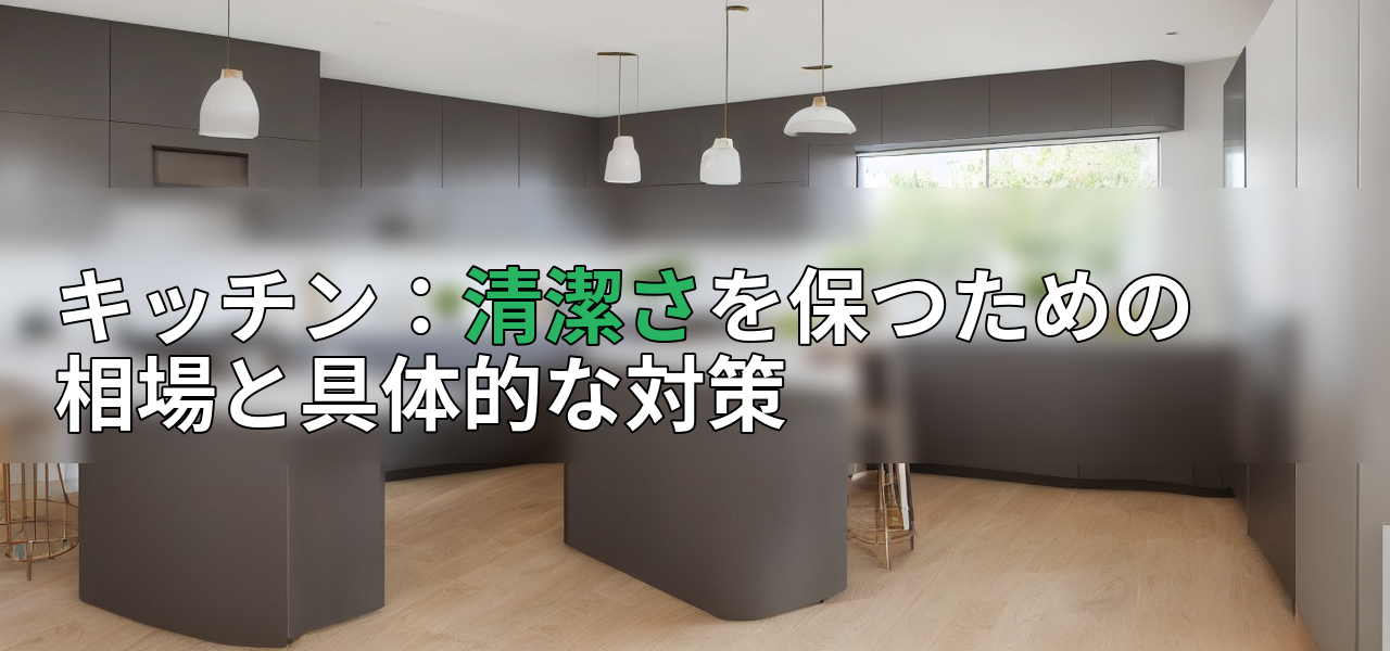 キッチン:清潔さを保つための相場と具体的な対策の画像