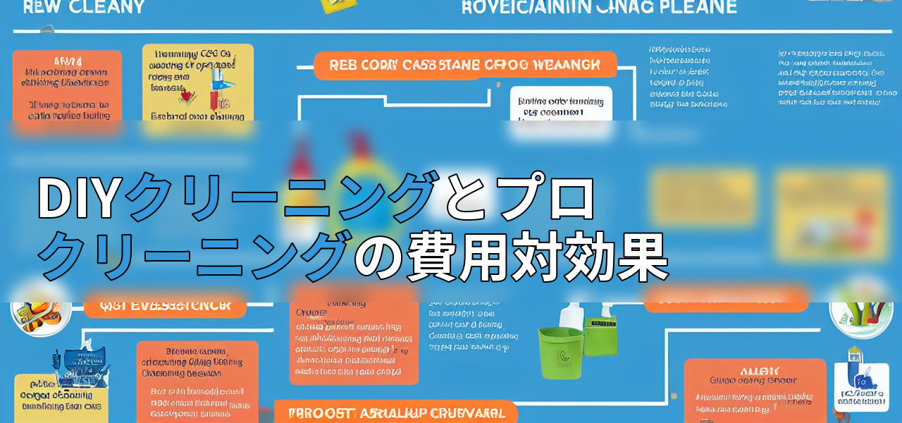 DIYクリーニングとプロクリーニングの費用対効果の画像