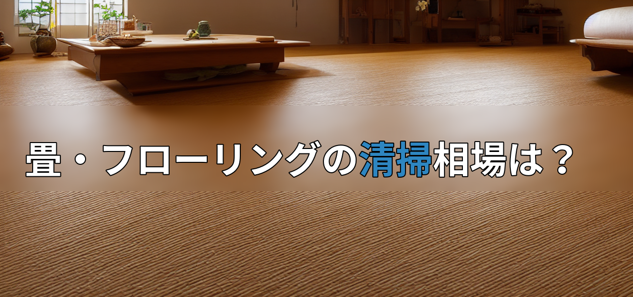 畳・フローリングの清掃相場は?の画像